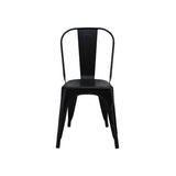 Silla 5 Nueve Negro 36x86cm Asiento Cuadrado con Espaldar - Sillas y Butacos | Bylmo