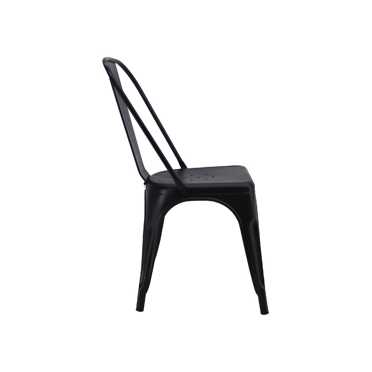 Silla 5 Nueve Negro 36x86cm Asiento Cuadrado con Espaldar - Sillas y Butacos | Bylmo