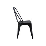 Silla 5 Nueve Negro 36x86cm Asiento Cuadrado con Espaldar - Sillas y Butacos | Bylmo