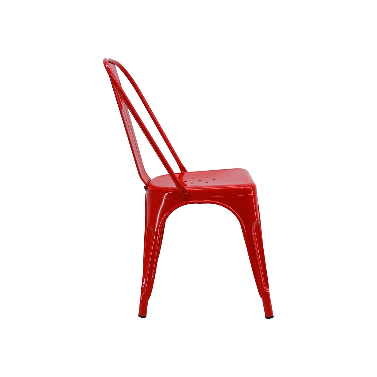 Silla 5 Nueve Rojo 36x86cm Asiento Cuadrado con Espaldar - Sillas y Butacos | Bylmo