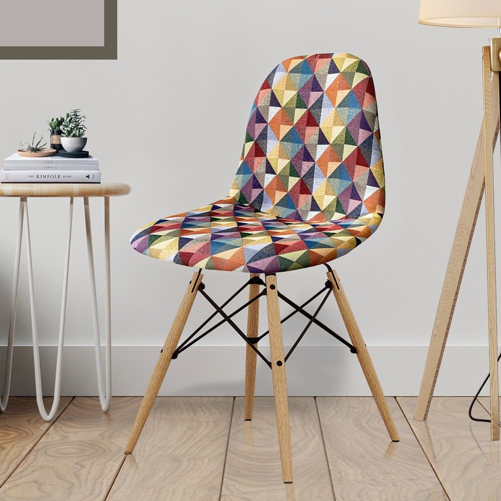 Silla Aimes Multicolor 46x83cm Asiento Cuadrado con Espaldar - Sillas | Bylmo