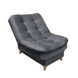 Silla Poltrona fendik Gris 80x90cm De Un Puesto Reclinable con Apoya Brazos - Sofas y Poltronas | Bylmo