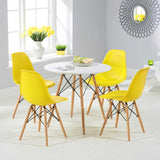 Silla DKR Amarillo 47x81cm Asiento Cuadrado con Espaldar - Sillas y Butacos | Bylmo