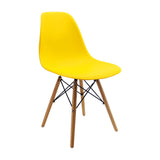 Silla DKR Amarillo 47x81cm Asiento Cuadrado con Espaldar - Sillas y Butacos | Bylmo