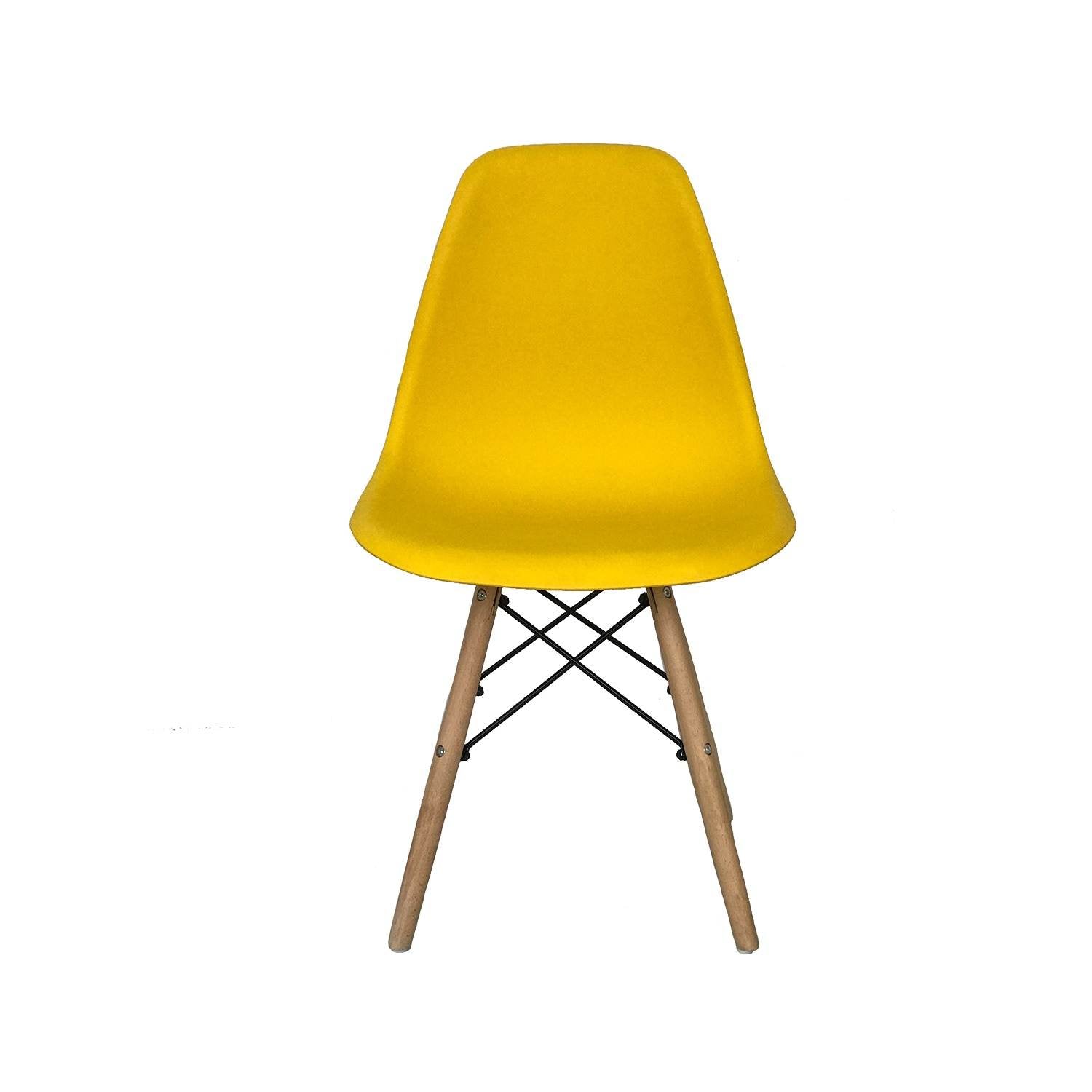 Silla DKR Amarillo 47x81cm Asiento Cuadrado con Espaldar - Sillas y Butacos | Bylmo