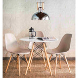 Silla DKR Beige 47x81cm Asiento Cuadrado con Espaldar - Sillas y Butacos | Bylmo