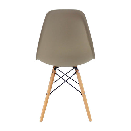 Silla DKR Beige 47x81cm Asiento Cuadrado con Espaldar - Sillas y Butacos | Bylmo