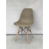 Silla DKR Beige 47x81cm Asiento Cuadrado con Espaldar - Sillas y Butacos | Bylmo