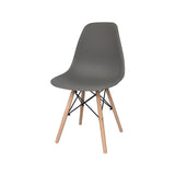Silla DKR Gris 47x81cm Asiento Cuadrado con Espaldar - Sillas y Butacos | Bylmo
