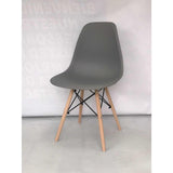 Silla DKR Gris 47x81cm Asiento Cuadrado con Espaldar - Sillas y Butacos | Bylmo