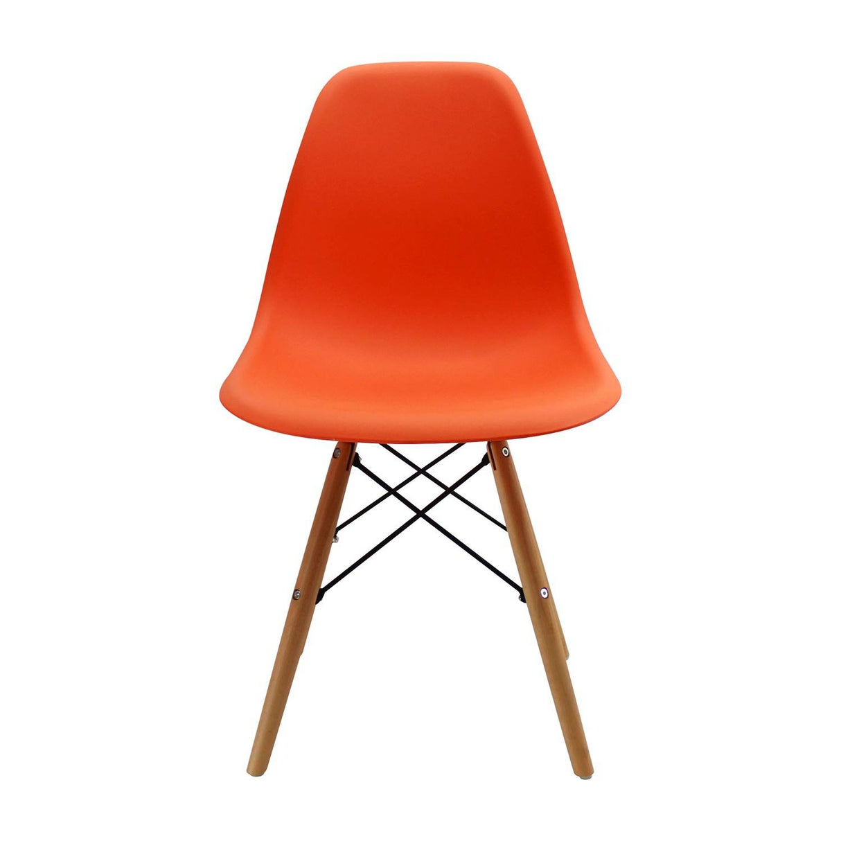 Silla DKR Naranja 47x81cm Asiento Cuadrado con Espaldar - Sillas y Butacos | Bylmo