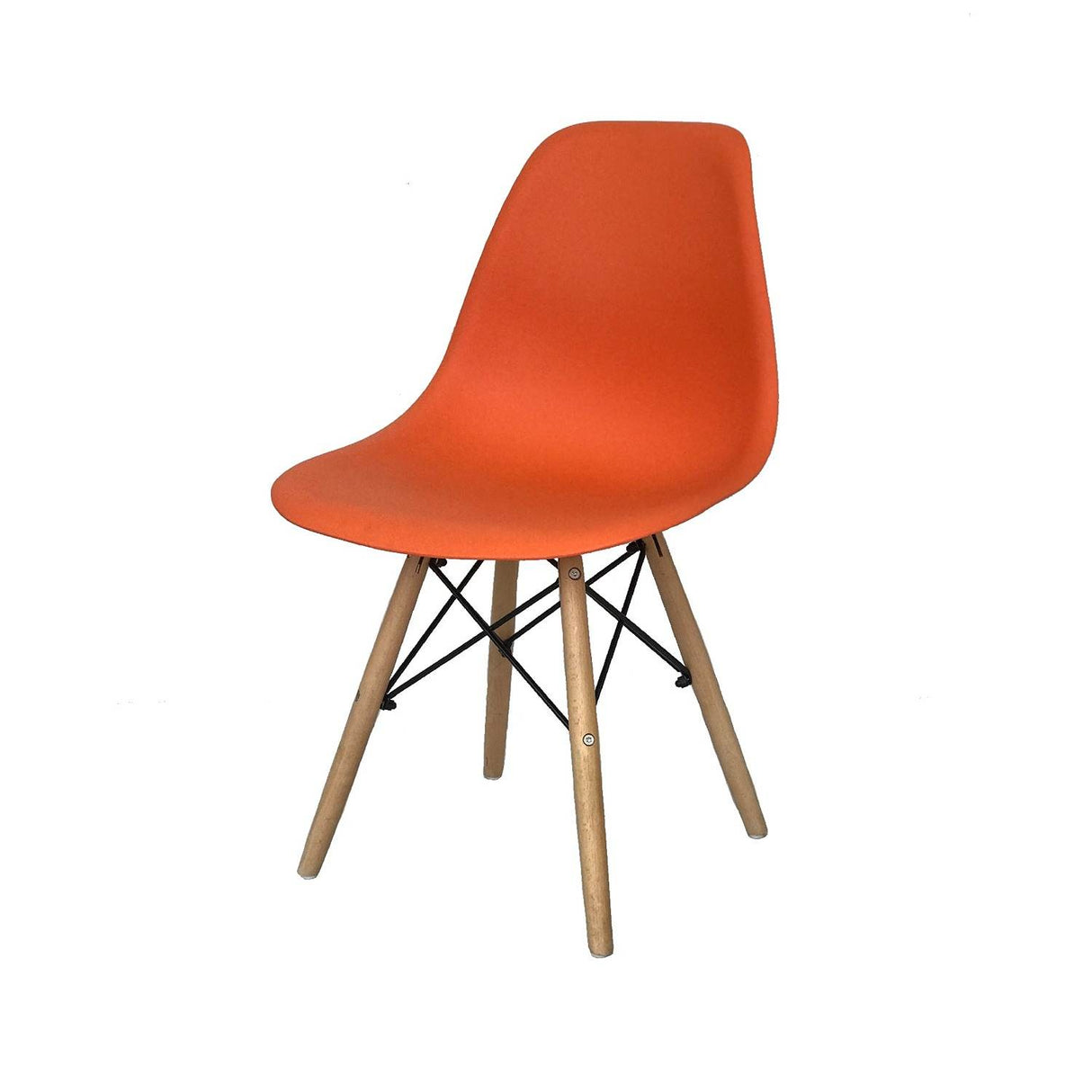 Silla DKR Naranja 47x81cm Asiento Cuadrado con Espaldar - Sillas y Butacos | Bylmo