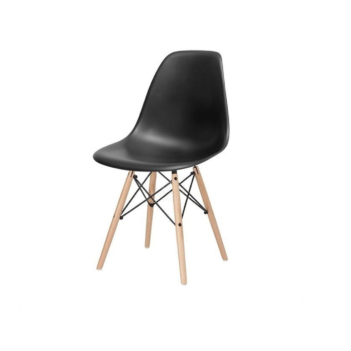 Silla DKR Negro 47x81cm Asiento Cuadrado con Espaldar - Sillas y Butacos | Bylmo