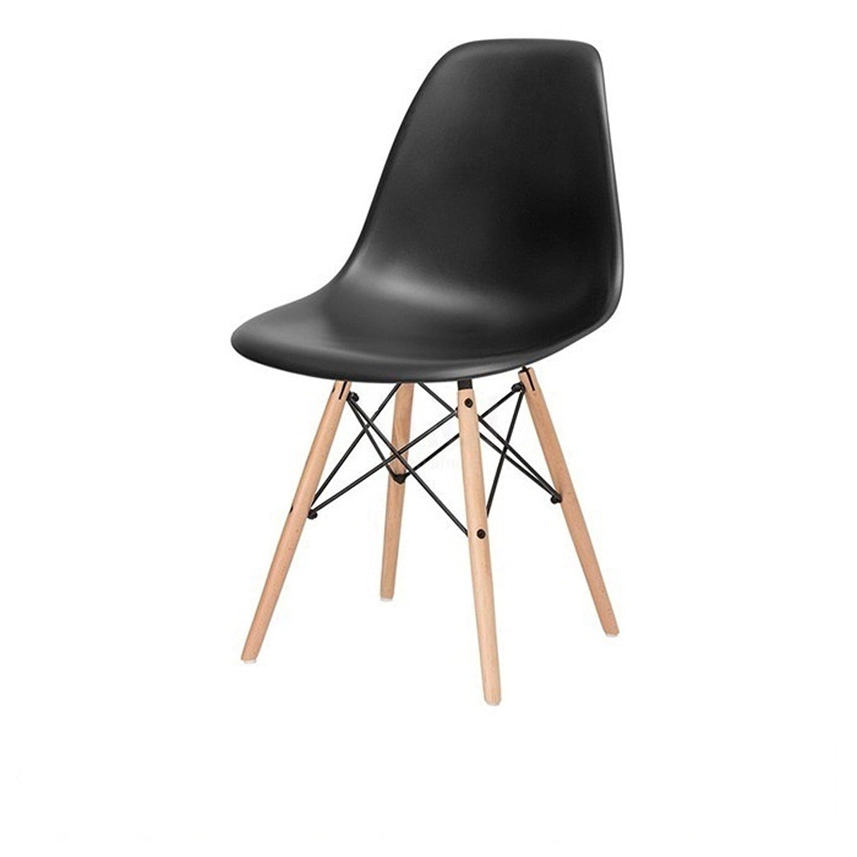 Silla DKR Negro 47x81cm Asiento Cuadrado con Espaldar - Sillas y Butacos | Bylmo