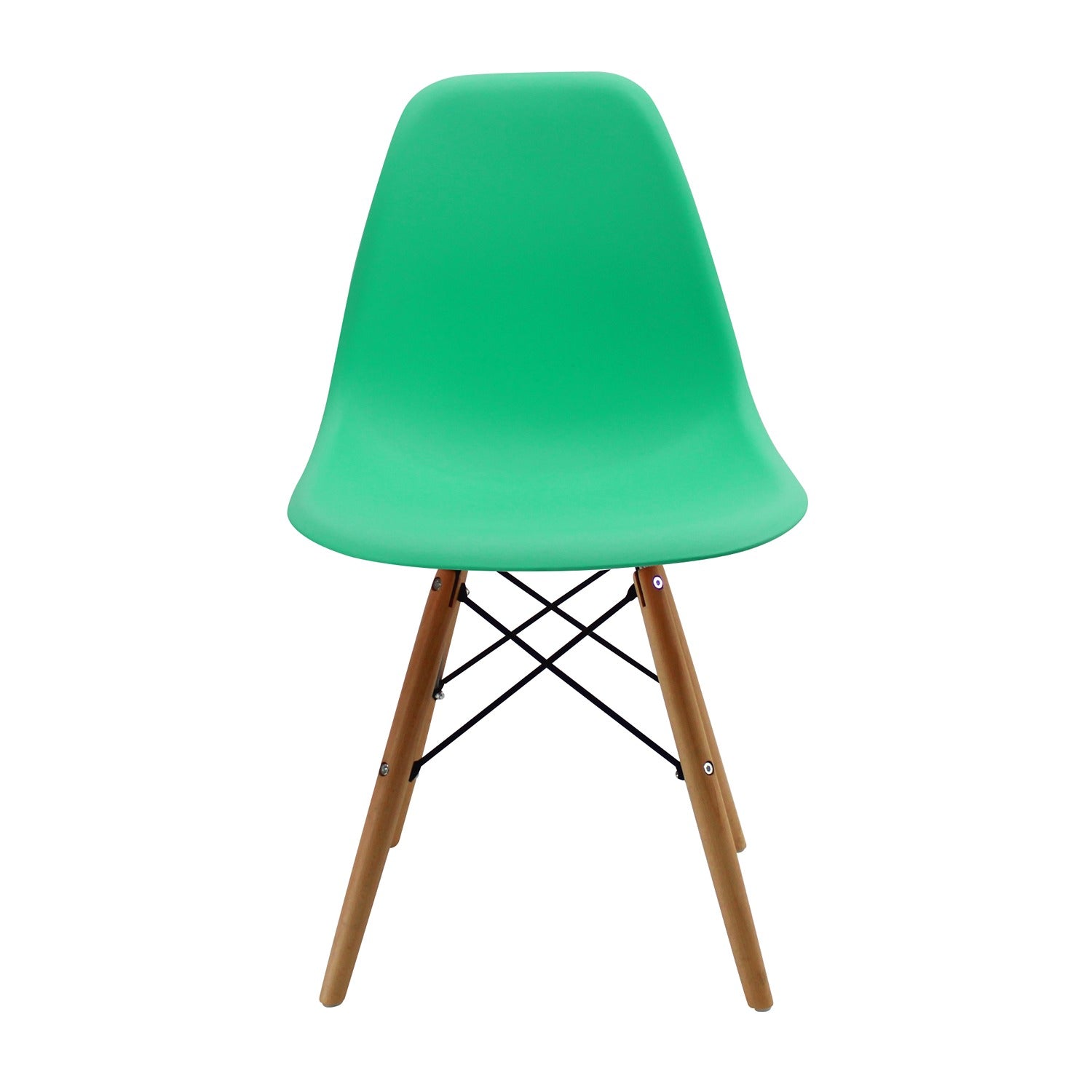Silla DKR Verde Menta 47x81cm Asiento Cuadrado con Espaldar - Sillas y Butacos | Bylmo