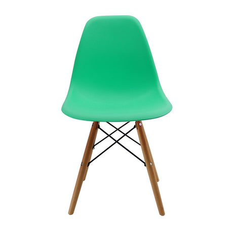 Silla DKR Verde Menta 47x81cm Asiento Cuadrado con Espaldar - Sillas y Butacos | Bylmo