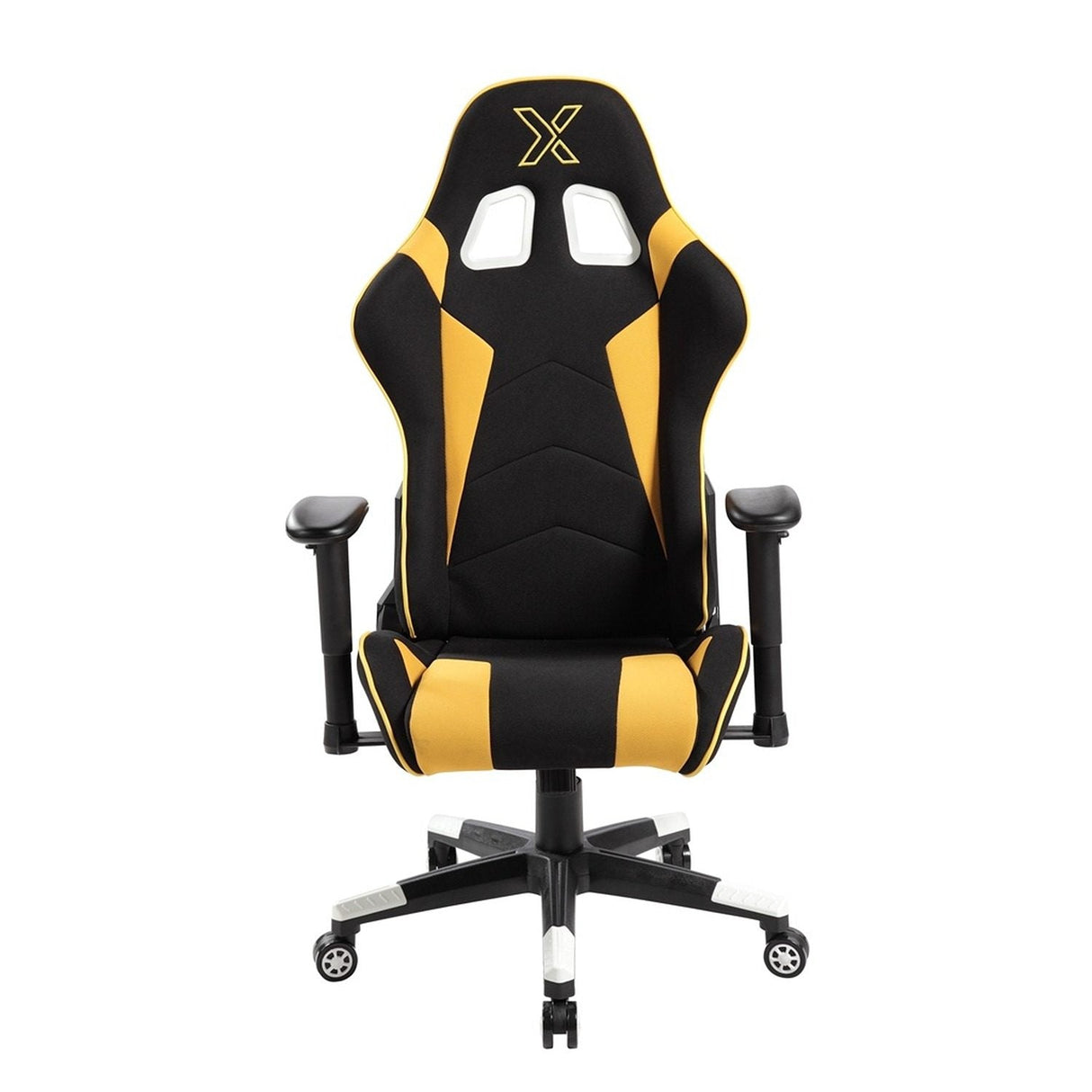 Silla Gamer Kombat 69 cm Negro y Amarillo sin Cojines - Sillas de Oficina | Bylmo