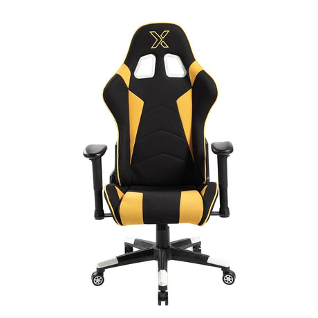 Silla Gamer Kombat 69 cm Negro y Amarillo sin Cojines - Sillas de Oficina | Bylmo
