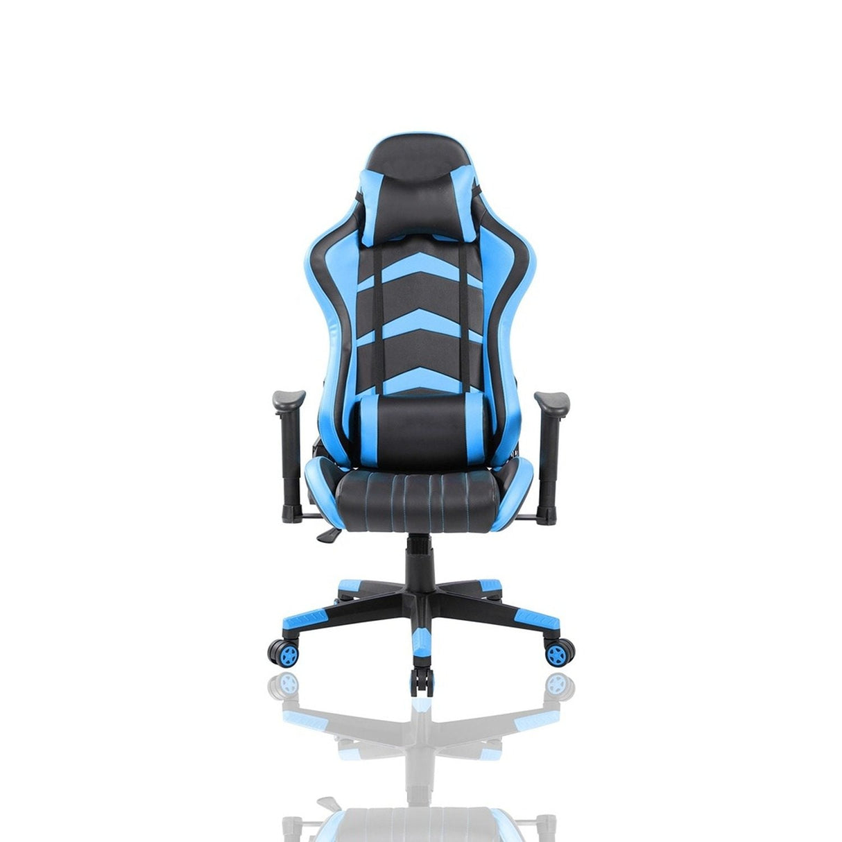 Silla Gamer Titan Negro y Azul con Cojines - Sillas de Oficina | Bylmo