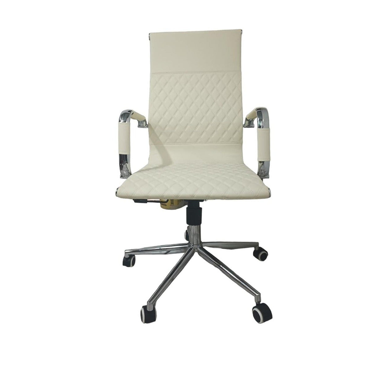 Silla de Oficina Iza Beige 47 cm con Rodachines - Sillas de Oficina | Bylmo