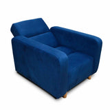 Silla Poltrona Úngaro Azul 85x90cm De Un Puesto Reclinable con Apoya Brazos - Sofas y Poltronas | Bylmo