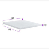 Sobrecolchón Topper Sencilla 100 cm Con memoria - Sobrecolchon | Bylmo