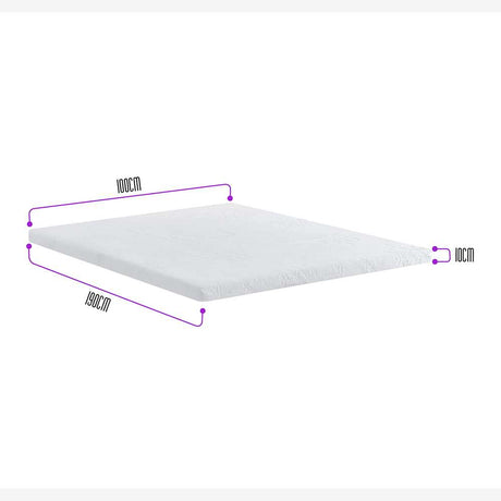 Sobrecolchón Topper Sencilla 100 cm Con memoria - Sobrecolchon | Bylmo