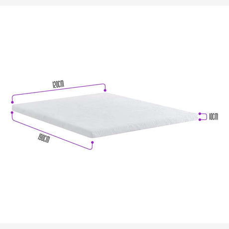 Sobrecolchón Topper Semidoble 120 cm Con memoria - Sobrecolchon | Bylmo