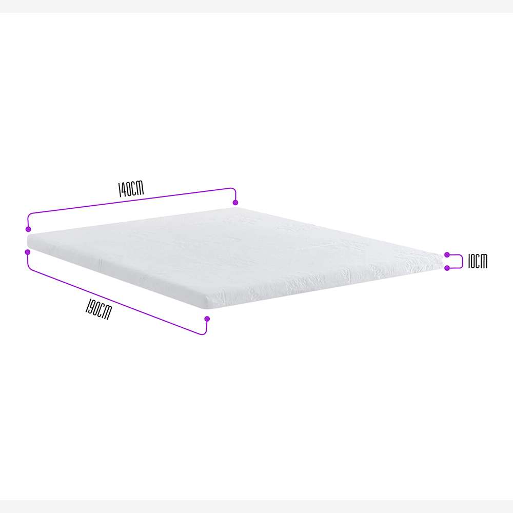 Sobrecolchón Topper Doble 140 cm Con memoria - Sobrecolchon | Bylmo
