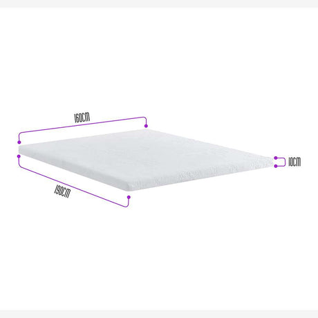 Sobrecolchón Topper Queen 160 cm Con memoria - Sobrecolchon | Bylmo
