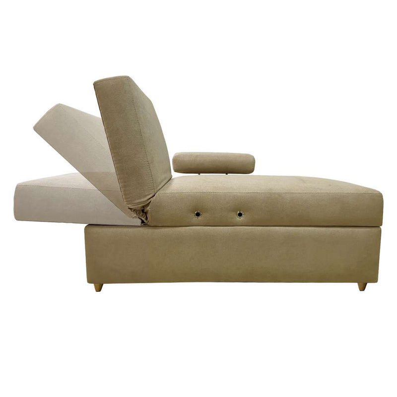 Sofa Cama Paris Camel 67 cm con Baúl