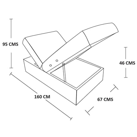 Sofa Cama Paris Camel 67 cm con Baúl - Sofas | Bylmo