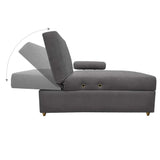 Sofa Cama Paris Gris 67 cm con Baúl - Sofas | Bylmo