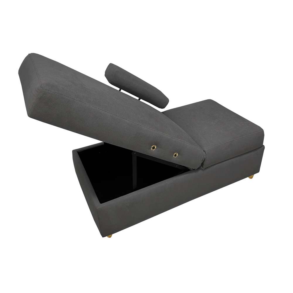Sofa Cama Paris Gris 67 cm con Baúl - Sofas | Bylmo