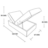 Sofa Cama Paris Gris 67 cm con Baúl - Sofas | Bylmo