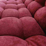 Sofá Cama Esquinero Carvallo Vinotinto 185x100cm De 3 Puestos Reclinable con Apoya Brazos - Sofas y Poltronas | Bylmo