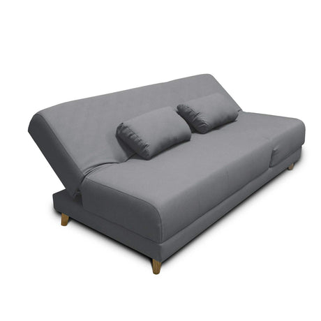 Sofá Cama Mariscal Gris 180x81cm De 3 Puestos Reclinable con Apoya Brazos - Sofas y Poltronas | Bylmo