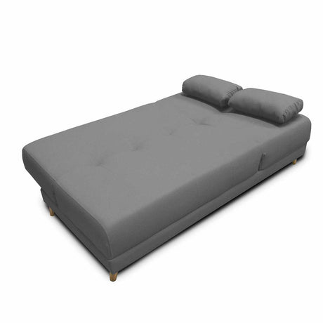 Sofá Cama Mariscal Gris 180x81cm De 3 Puestos Reclinable con Apoya Brazos - Sofas y Poltronas | Bylmo