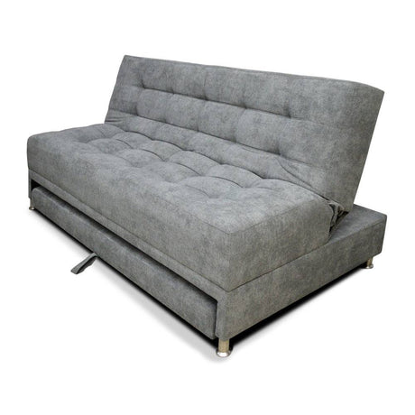 Sofá Cama Cama Gris 180x90cm De 3 Puestos Reclinable sin Apoya Brazos - Sofas | Bylmo