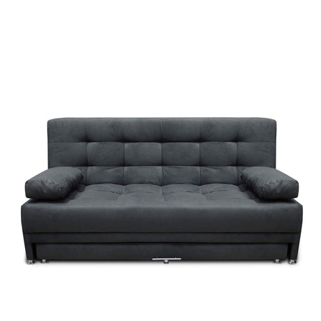 Sofá Cama Matter Gris 190x95cm De 3 Puestos Reclinable con Apoya Brazos - Sofas y Poltronas | Bylmo