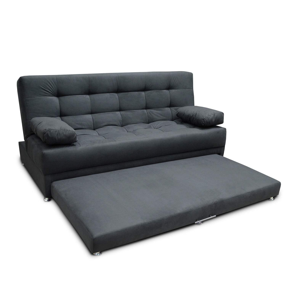 Sofá Cama Matter Gris 190x95cm De 3 Puestos Reclinable con Apoya Brazos - Sofas y Poltronas | Bylmo
