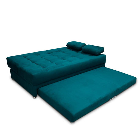 Sofá Cama Matter Turquesa 190x95cm De 3 Puestos Reclinable con Apoya Brazos - Sofas y Poltronas | Bylmo