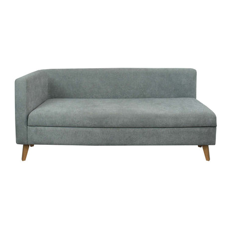 Sofá Chaise Long Gris 163 cm con Baúl - Sofas y Poltronas | Bylmo