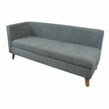 Sofá Chaise Long Gris 163 cm con Baúl - Sofas y Poltronas | Bylmo