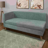 Sofá Chaise Long Gris 163 cm con Baúl - Sofas y Poltronas | Bylmo