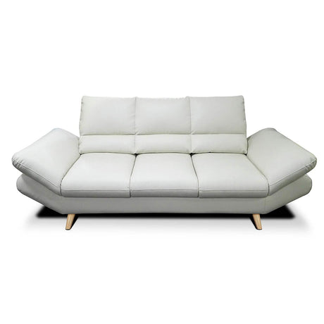 Sofá Galante Blanco Hueso 210x90cm De 3 Puestos sin Apoya Brazos - Sofas y Poltronas | Bylmo