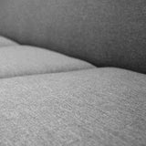 Sofá Jade Gris 200x85cm De 3 Puestos sin Apoya Brazos - Sofas y Poltronas | Bylmo