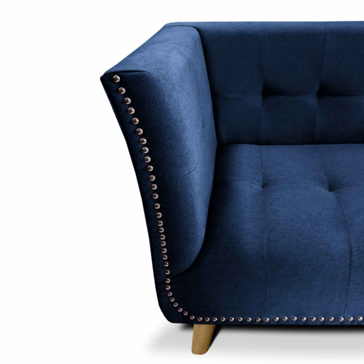 Sofá Magallanes Azul 200x70cm De 3 Puestos con Apoya Brazos - Sofas y Poltronas | Bylmo