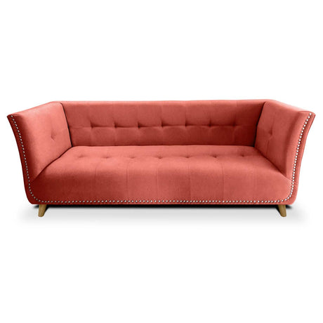 Sofá Magallanes Salmón 200x70cm De 3 Puestos con Apoya Brazos - Sofas y Poltronas | Bylmo