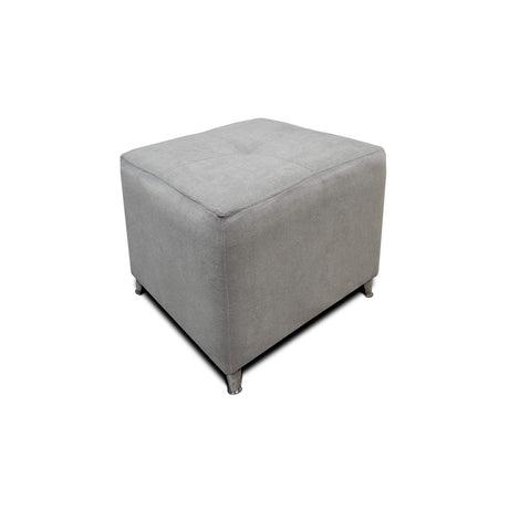 Combo Sofá y Puff Musso Gris 165x82cm De 3 Puestos con Apoya Brazos - Sofas y Poltronas | Bylmo